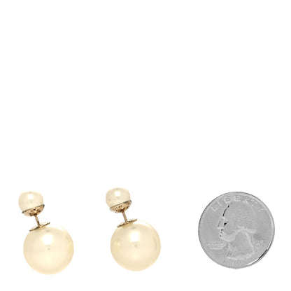Christian Dior Pearl Mise En Dior Tribal Earrings Gold 2 of 4