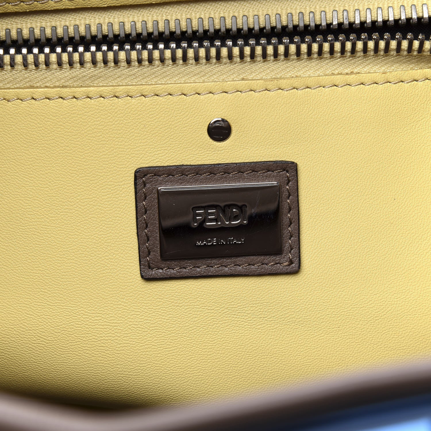 Fendi Vitello Dolce Shiny Nappa Large Peekaboo Iconic Satchel Brown 8 of 10