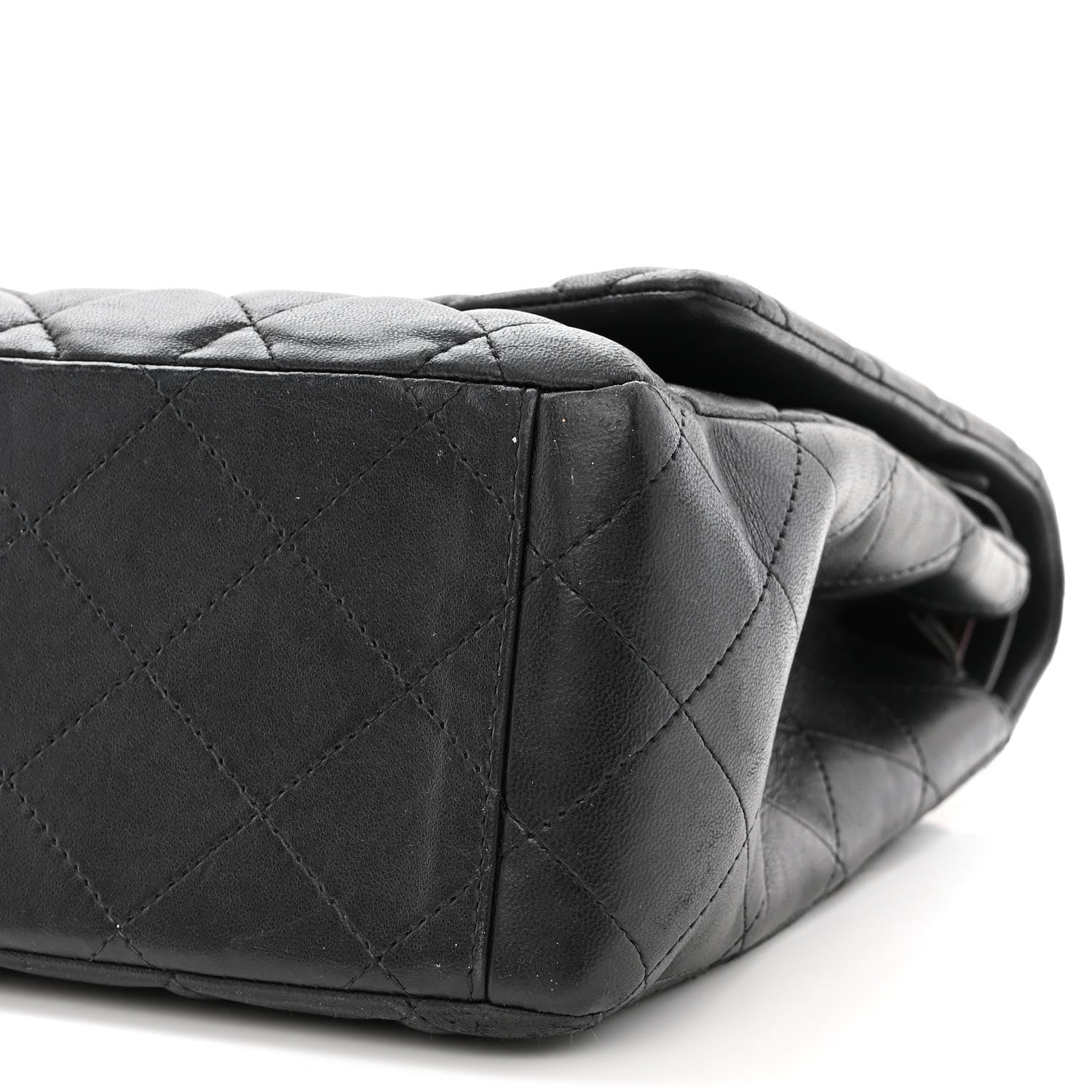 Chanel Lambskin Quilted Maxi Double Flap Black 11 of 15