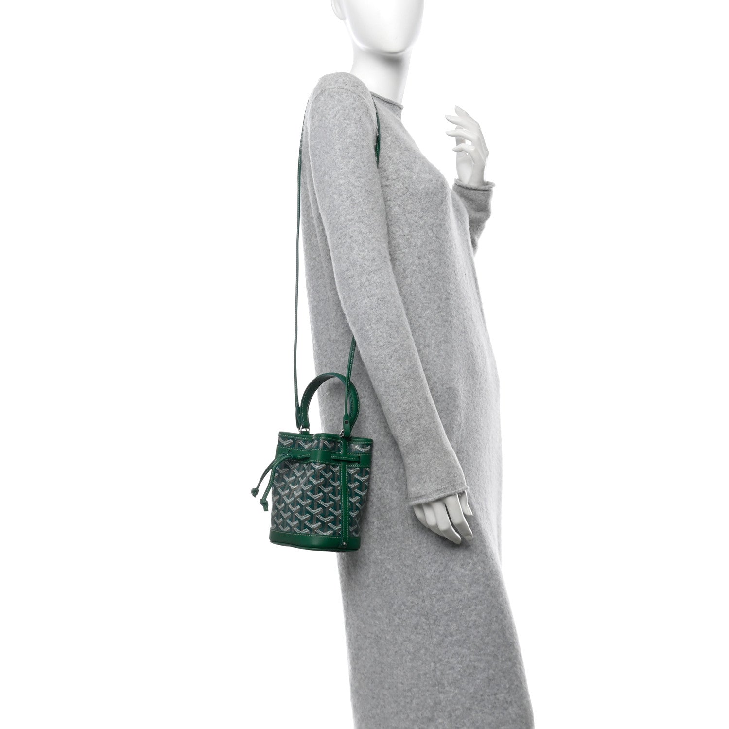 Goyard Goyardine Petit Flot Mini Bucket Bag Green 2 of 10