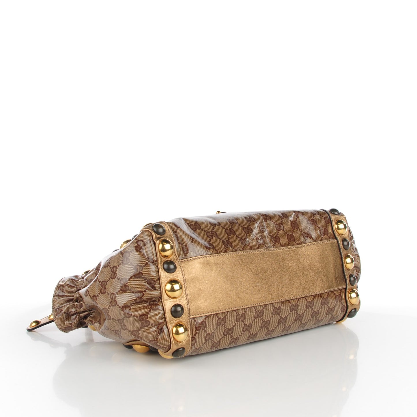 Crystal Monogram Babouska Tote Gold