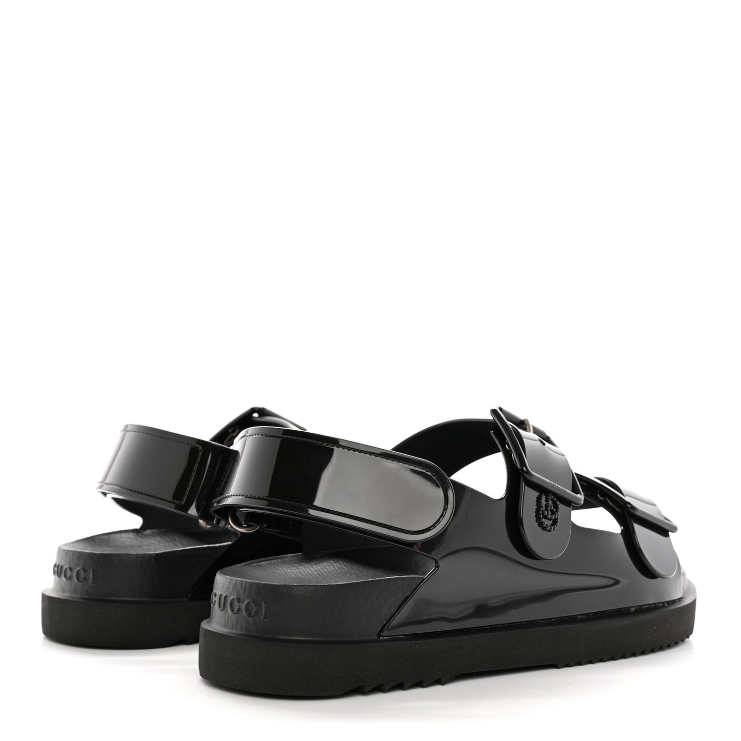 Rubber Mini Double G Womens Isla Dad Sandals 36 Black