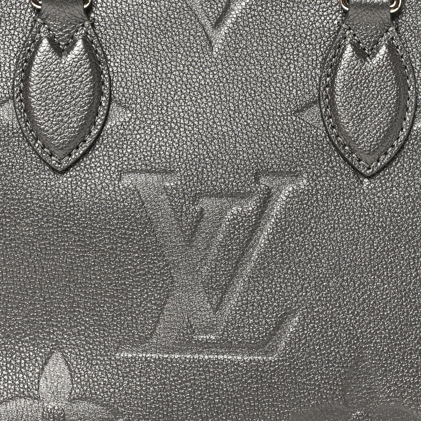 Metallic Empreinte Monogram Giant Onthego PM Gun Metal