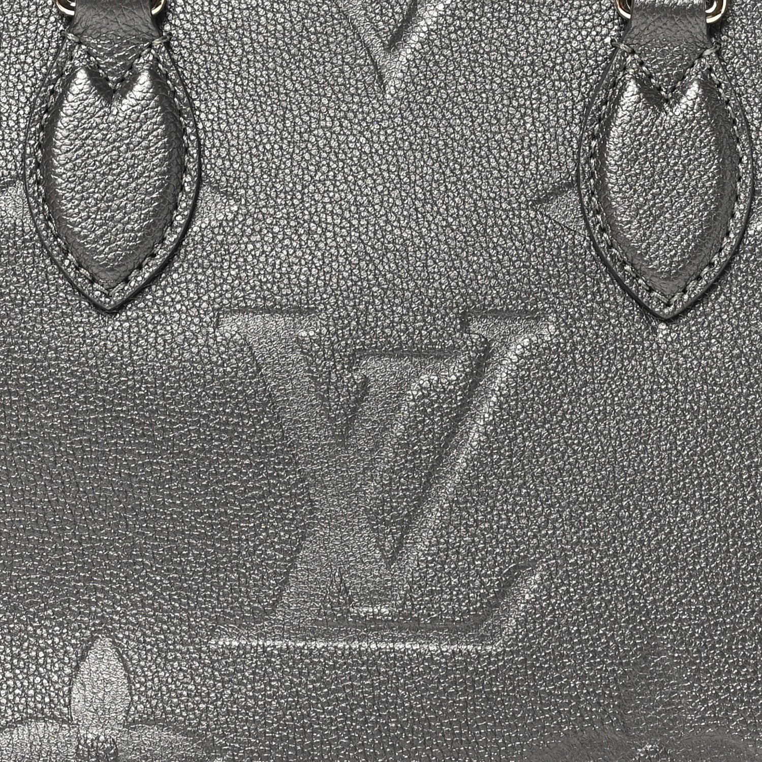 Louis Vuitton Metallic Empreinte Monogram Giant Onthego PM Gun Metal 7 of 9
