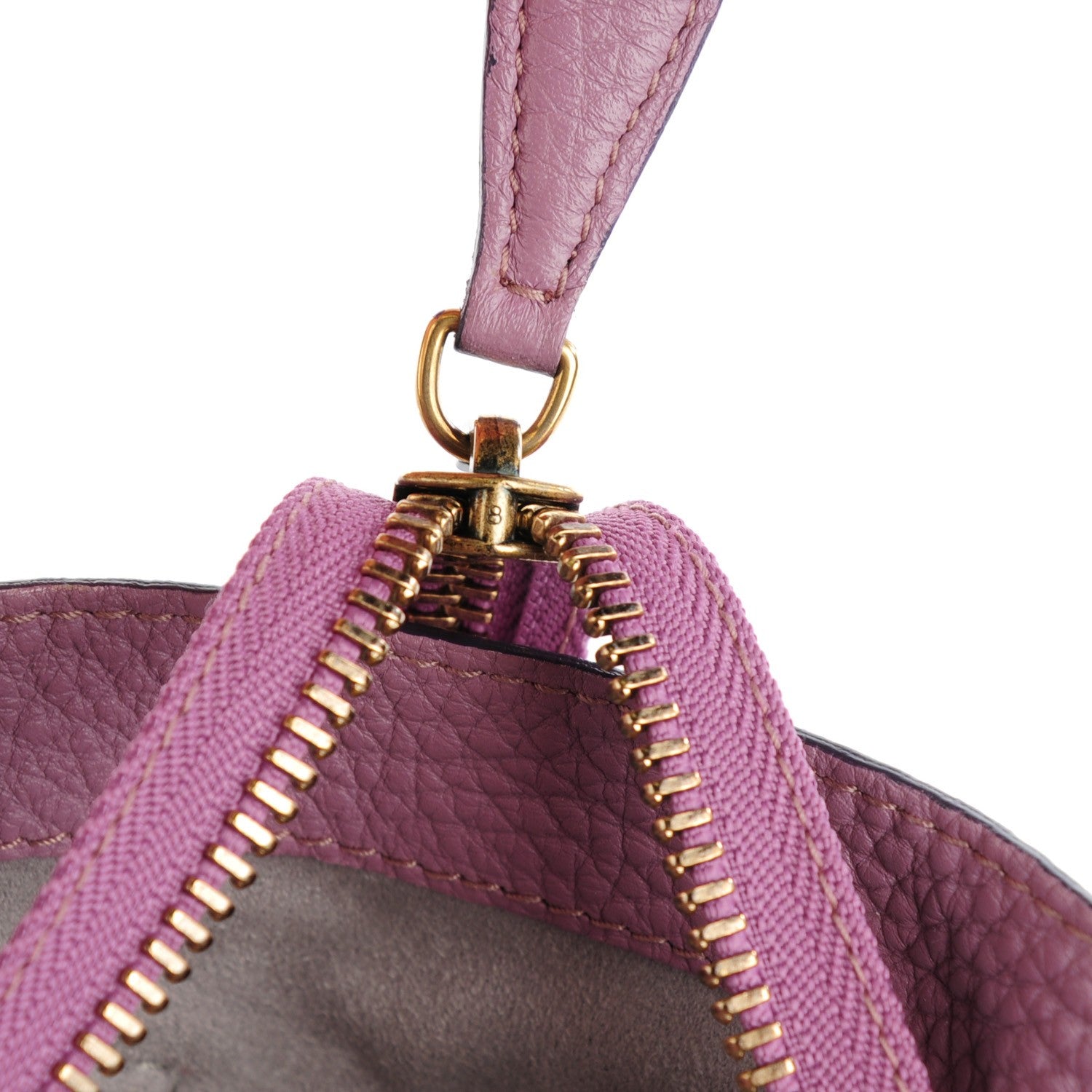 Celine Pebbled Calfskin Mini Luggage Lilac 9 of 11