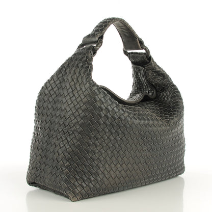 Bottega Veneta Nappa Intrecciato Sloane Hobo Ferro Gray 3 of 8