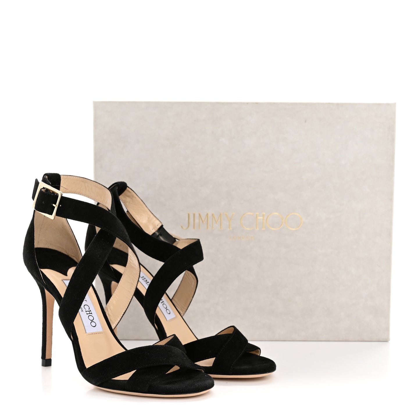 Suede Lottie Sandals 35.5 Black