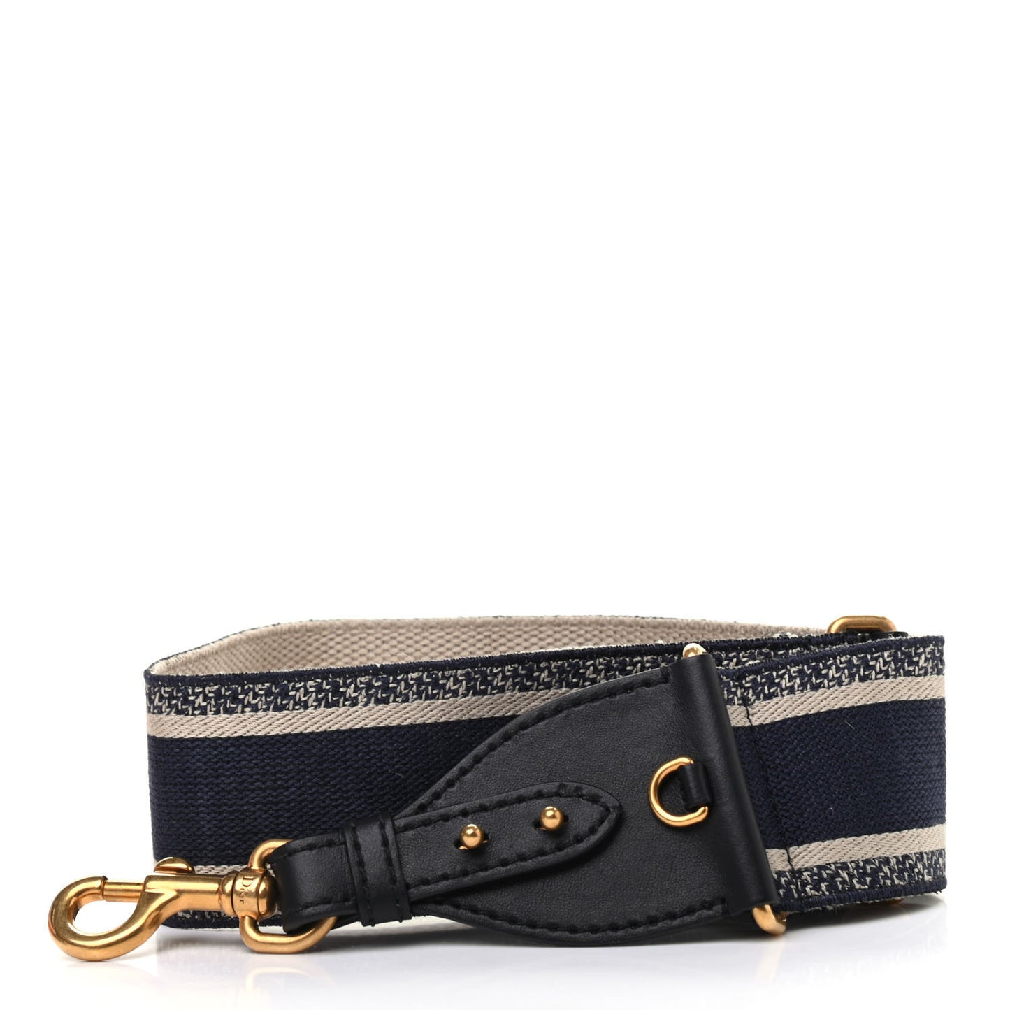 Canvas Embroidered Adjustable Shoulder Strap Blue