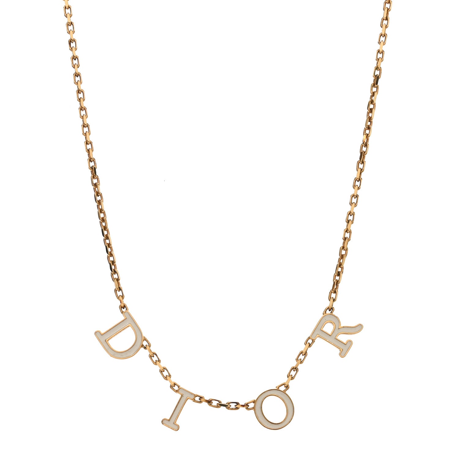 Christian Dior Metal Lacquer Dio(r)evolution Necklace Gold 1 of 5