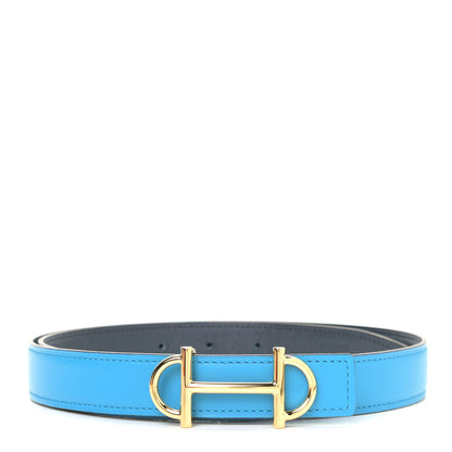 Hermes Swift Epsom 24mm Gamma Belt 80 Bleu Frida Bleu Indigo 1 of 6