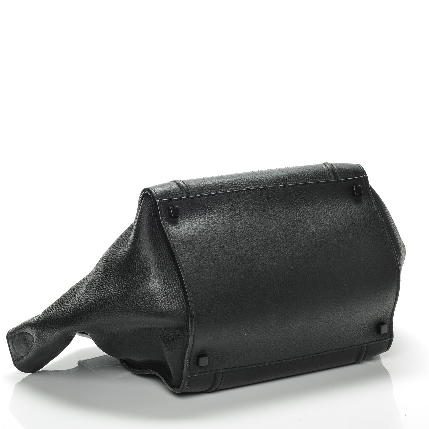 Celine Supple Calfskin Medium Phantom Luggage Black 4 of 8