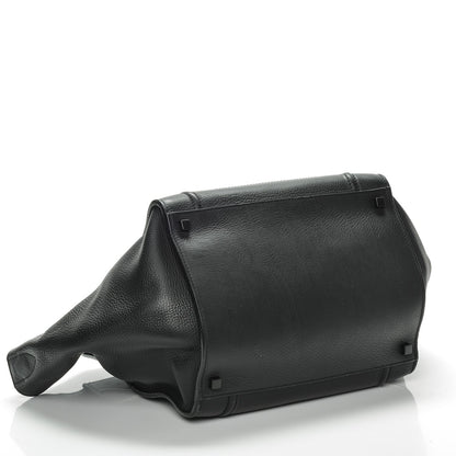 Celine Supple Calfskin Medium Phantom Luggage Black 4 of 8