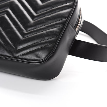 Gucci Calfskin Matelasse Mens GG Marmont Belt Bag 90 36 Black 8 of 8