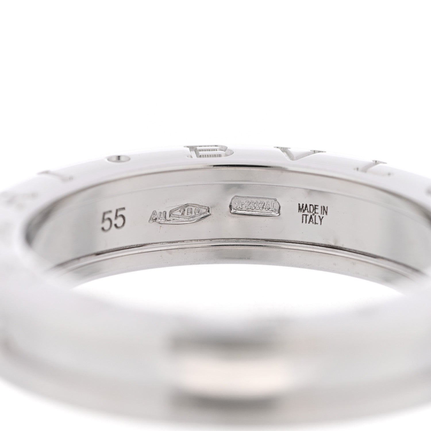 Bulgari 18K White Gold B.Zero1 One-Band Ring 55 7.25 4 of 4