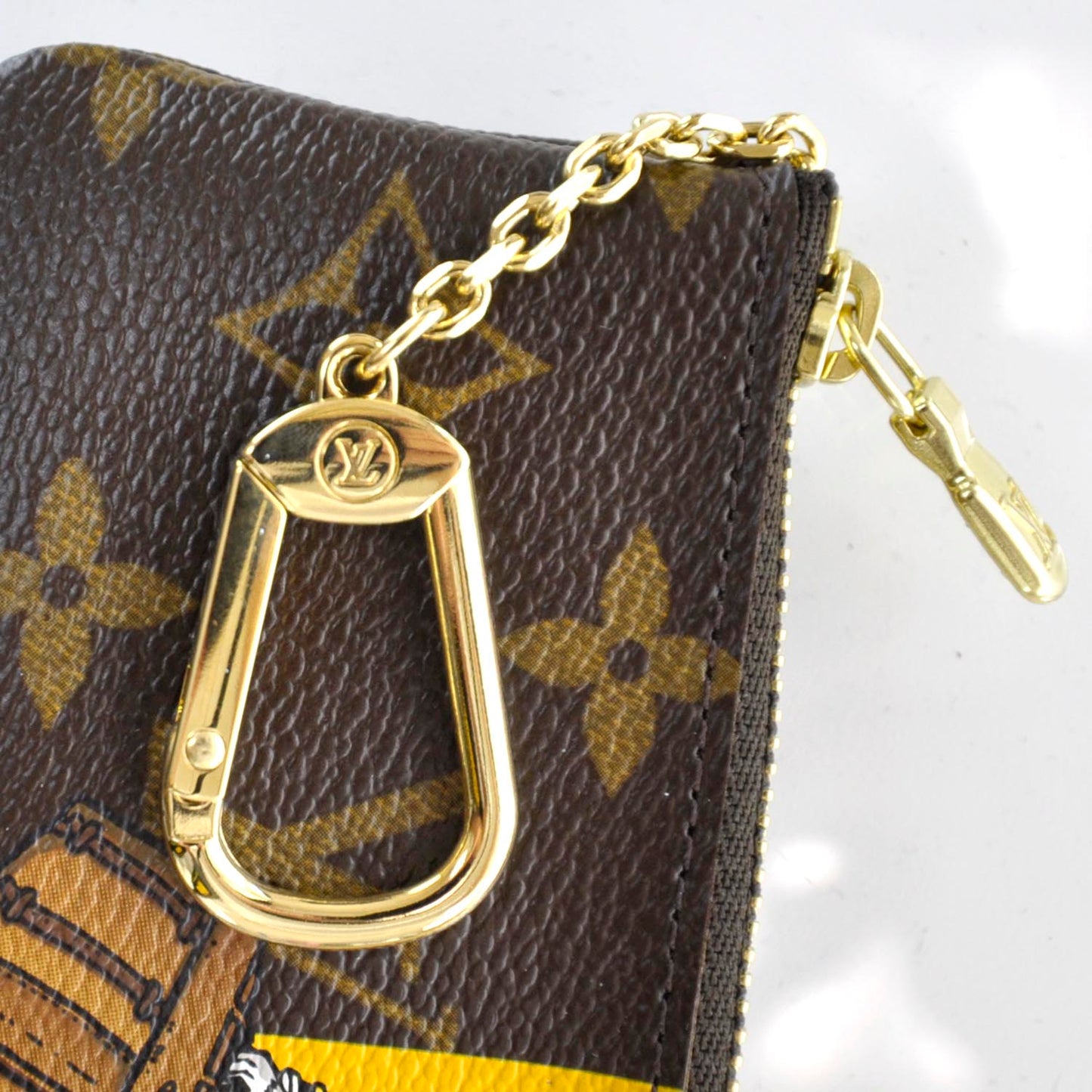 Monogram Groom Key Pouch