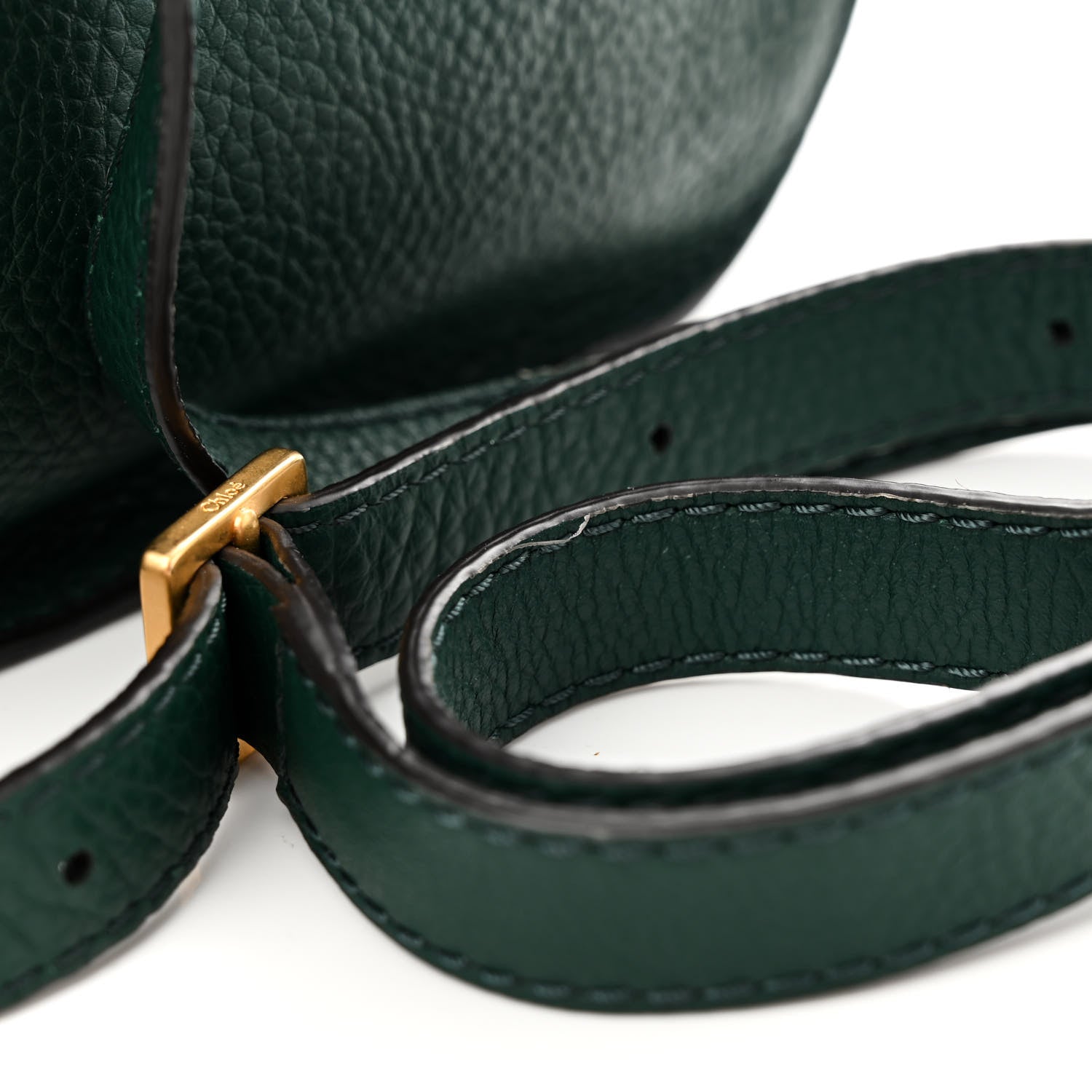 Chloe Calfskin Mini Marcie Round Crossbody Bag Rainforest 11 of 14