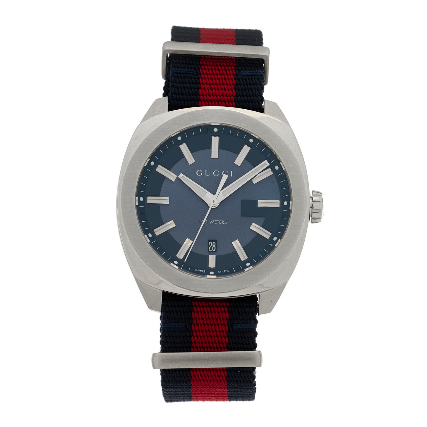Stainless Steel Nylon 41mm GG2570 Quartz Watch Blue