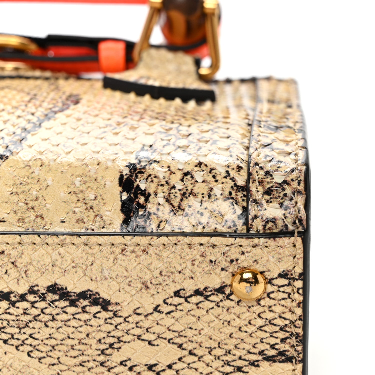 Gucci Snakeskin Mini Diana Tote Bag Beige 11 of 11