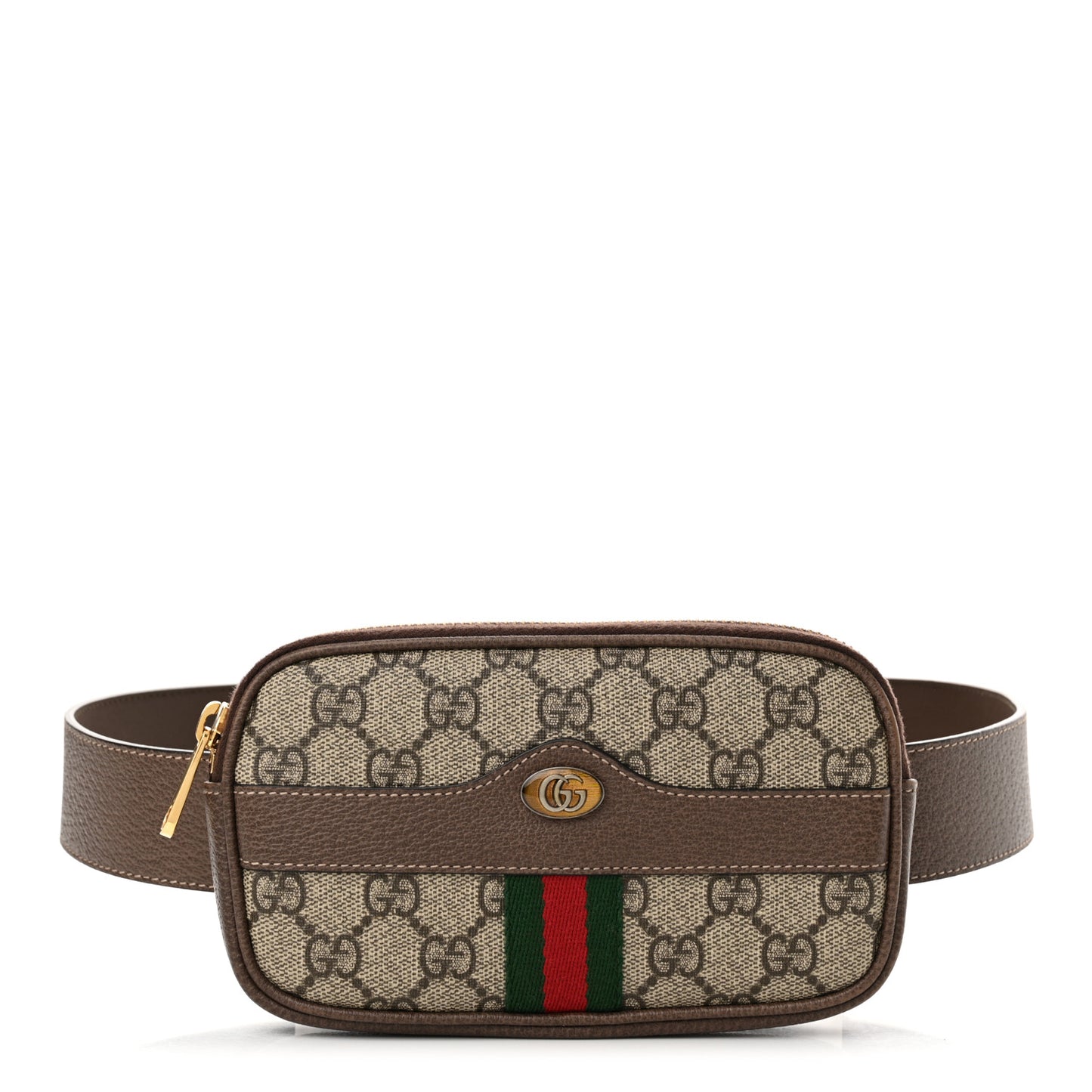 GG Supreme Monogram Ophidia Belted iPhone Case 85 34 Dark Brown
