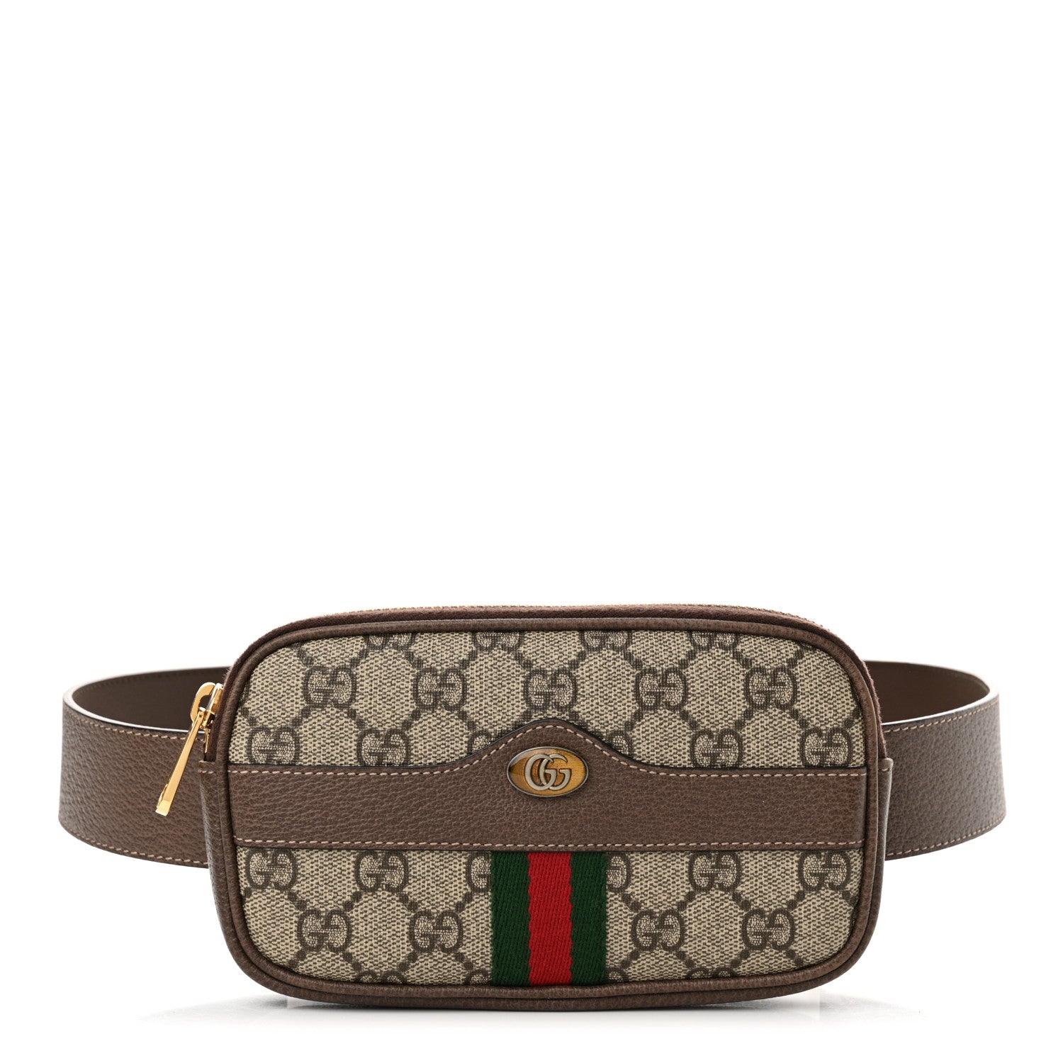 Gucci GG Supreme Monogram Ophidia Belted iPhone Case 85 34 Dark Brown 1 of 13
