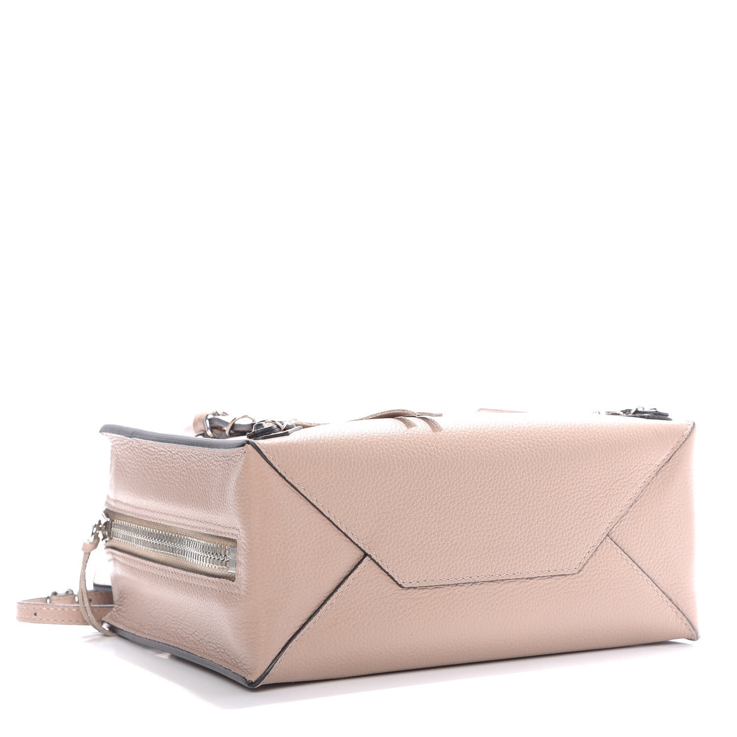 Balenciaga Grained Calfskin Papier Mini A4 Zip Around Tote Beige 5 of 10