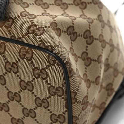 Gucci Monogram Dollar Calfskin O Drawstring Backpack Beige Ebony Testa di Moro Dark Chocolate 10 of 10