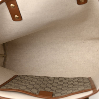 Gucci GG Plus Monogram Medium Signature Web Loop Tote Brown 5 of 10