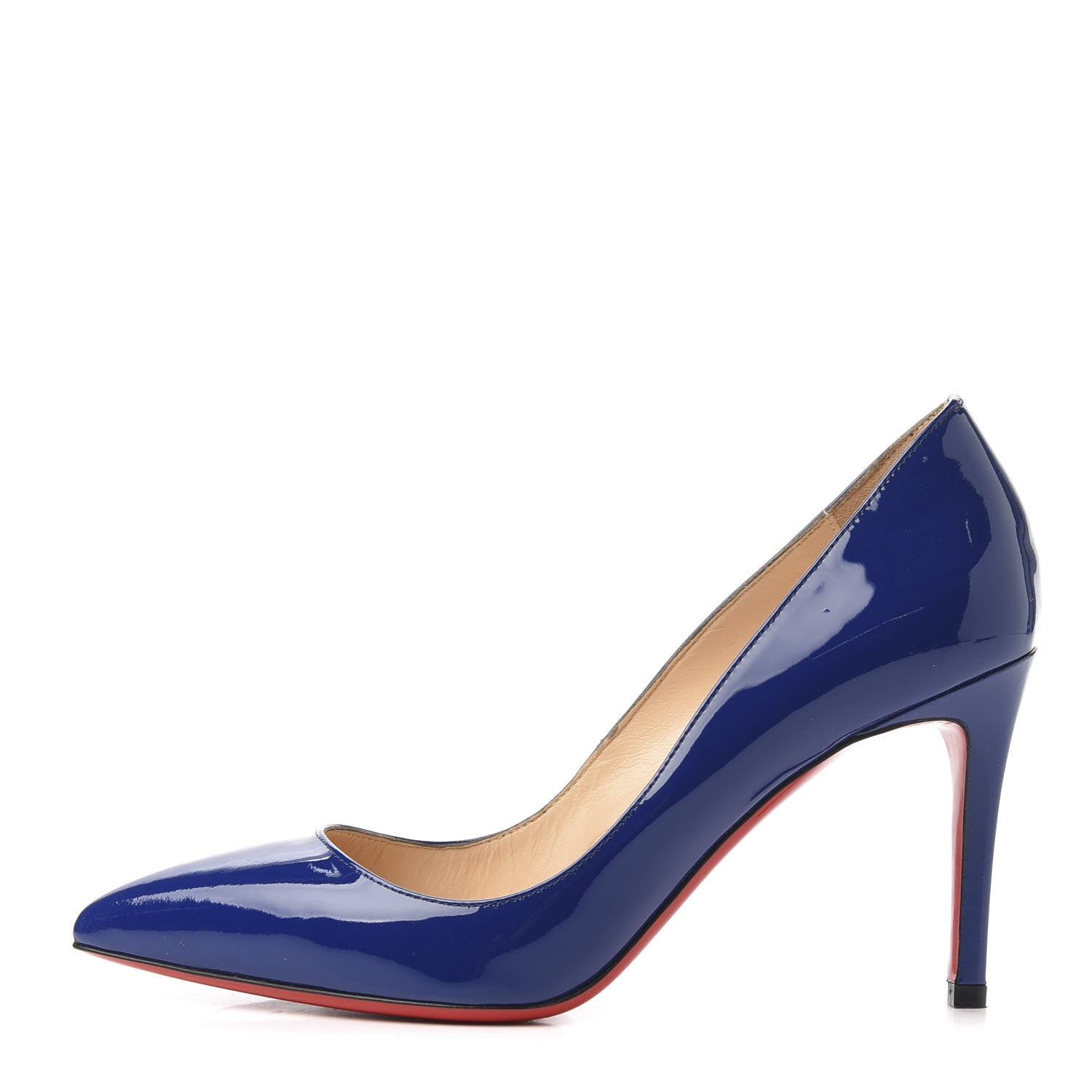 Christian Louboutin Patent Pigalle 85 Pumps 35.5 Neptune 1 of 9