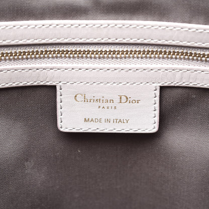Christian Dior Coated Canvas Cannage Medium Panarea Tote Grey 5 of 10