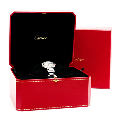Cartier Stainless Steel Diamond Bezel 28mm Ballon Bleu De Cartier Quartz Watch 5 of 5