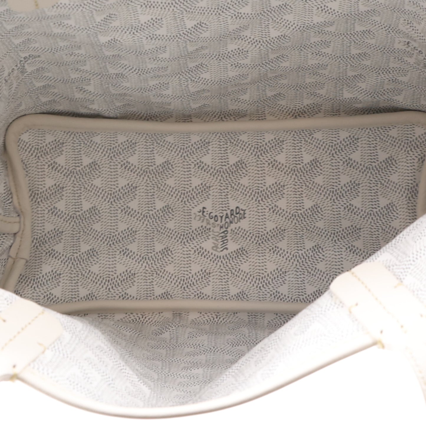 Goyardine Reversible Mini Anjou White