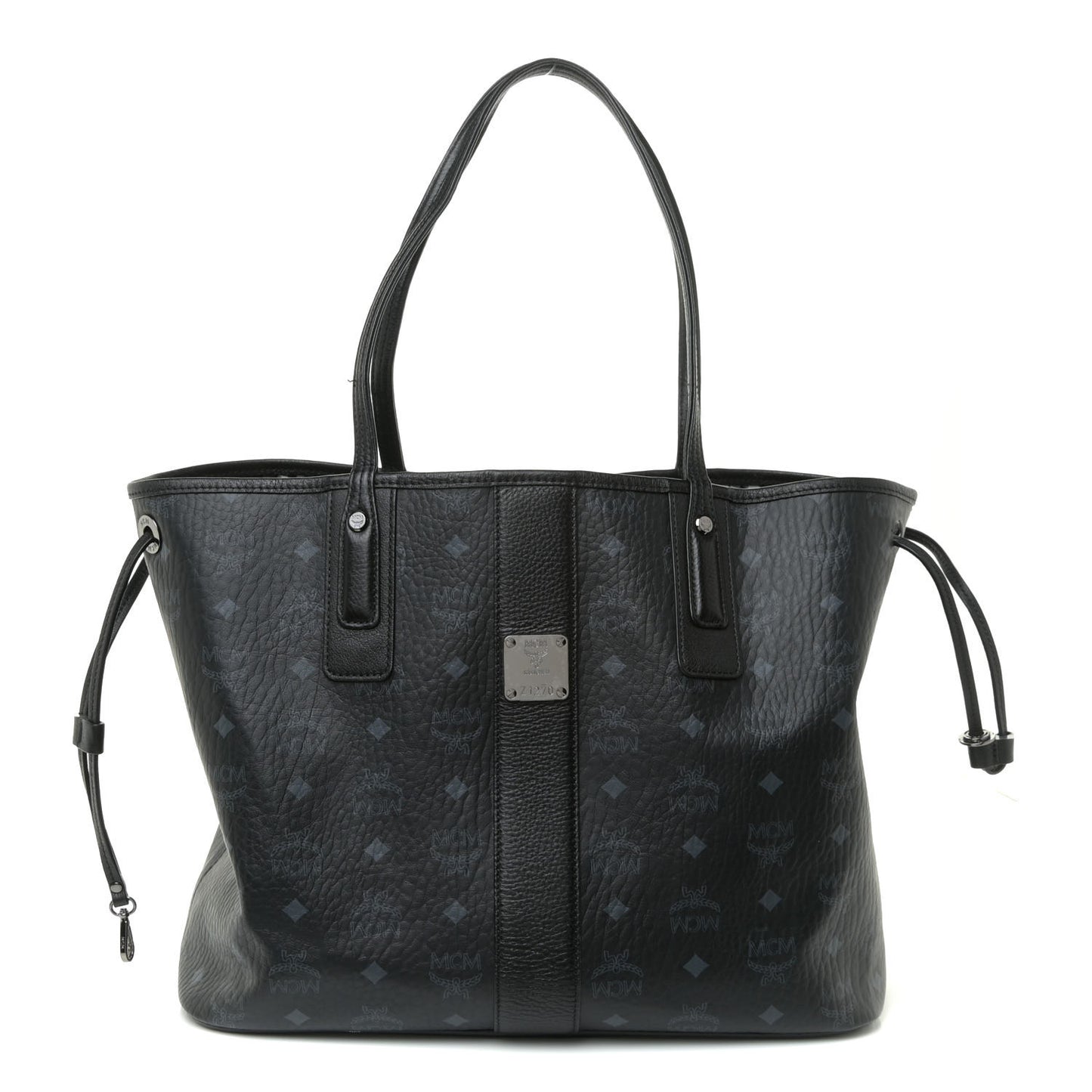 Visetos Medium Liz Reversible Shopper Tote Black
