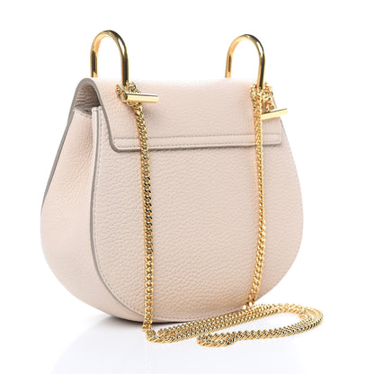 Chloe Grained Lambskin Mini Drew Shoulder Bag Abstract White 3 of 9