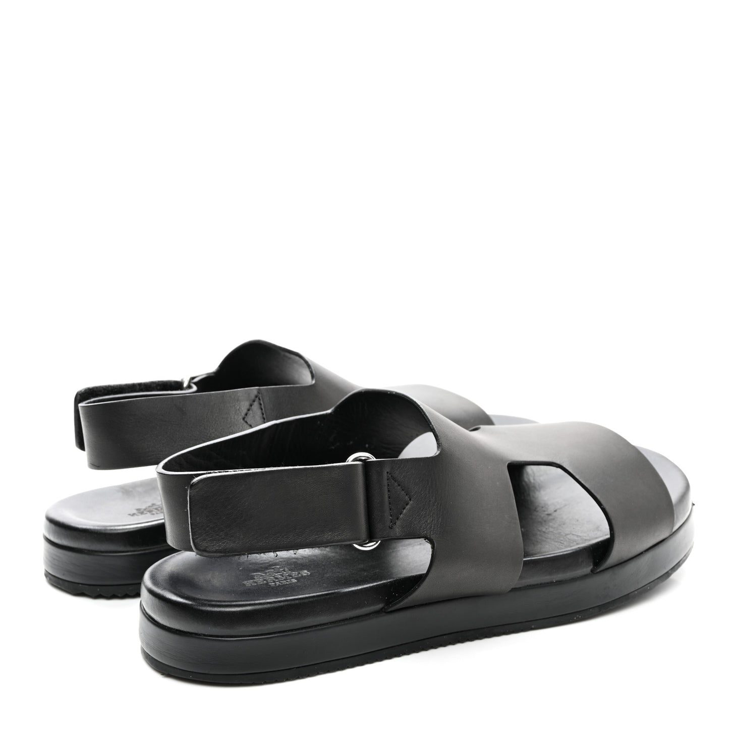Calfskin Mens Takara Sandals 43 Black