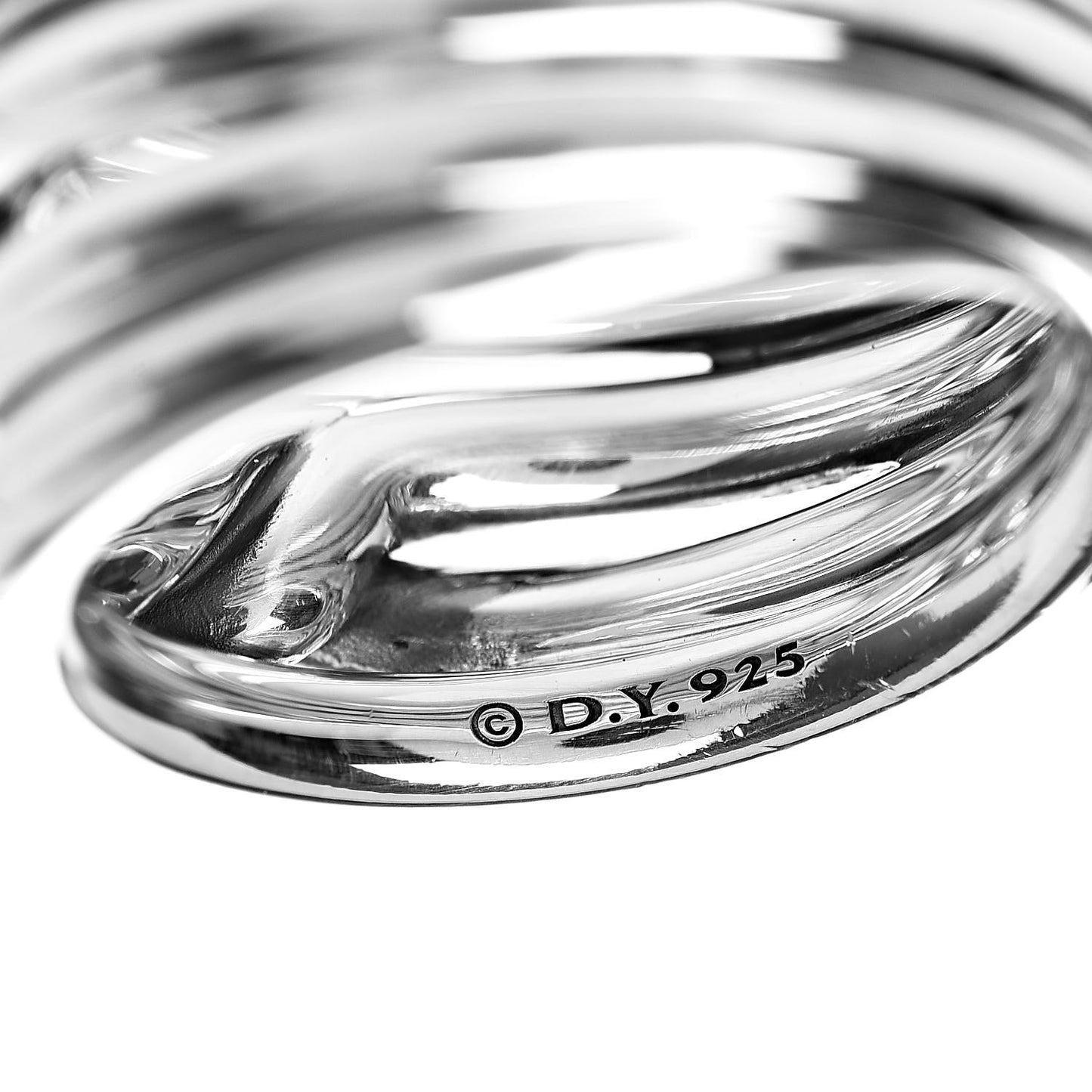 Sterling Silver 14mm Continuance Ring 53 6.25