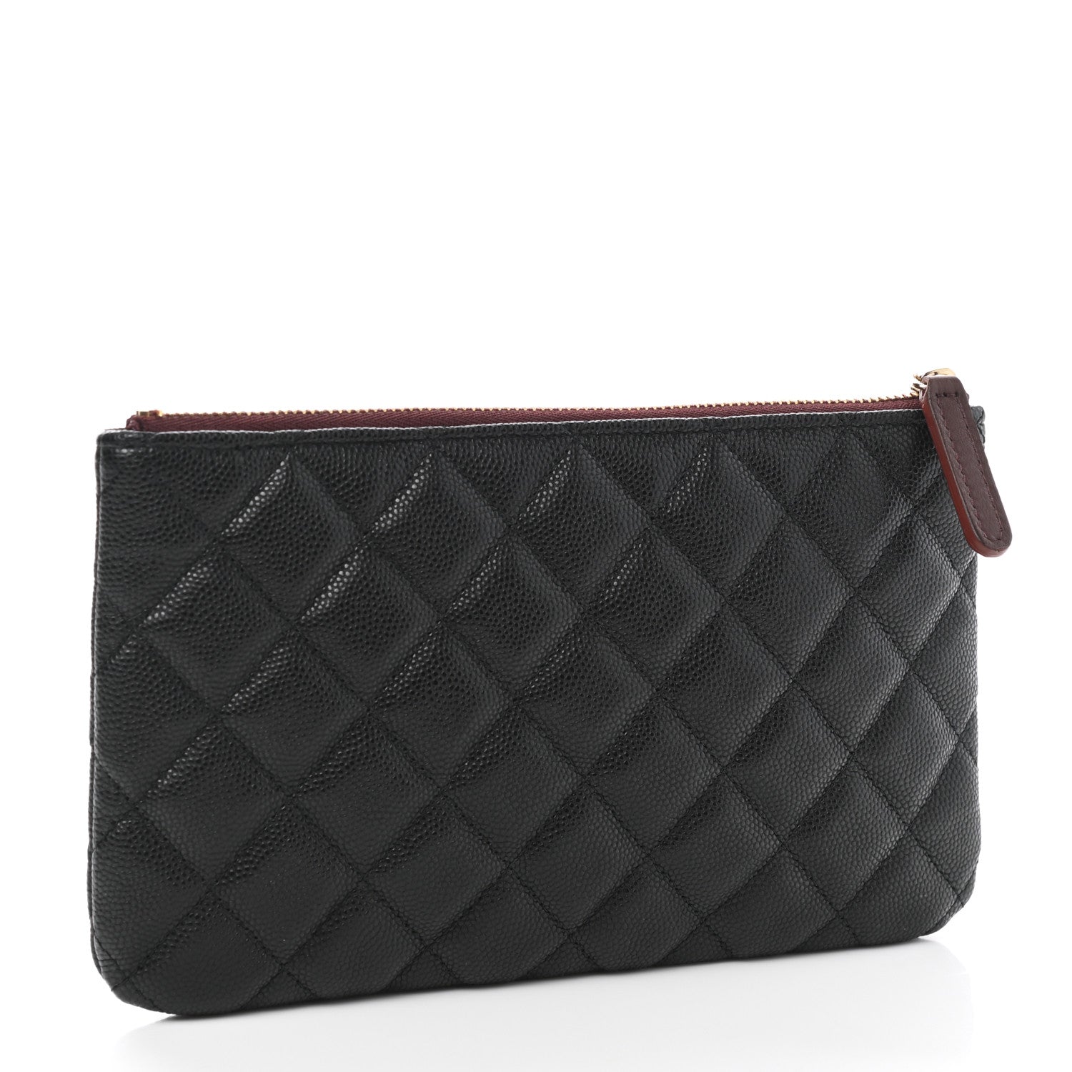 Chanel Caviar Quilted Cosmetic Case Black 3 of 7
