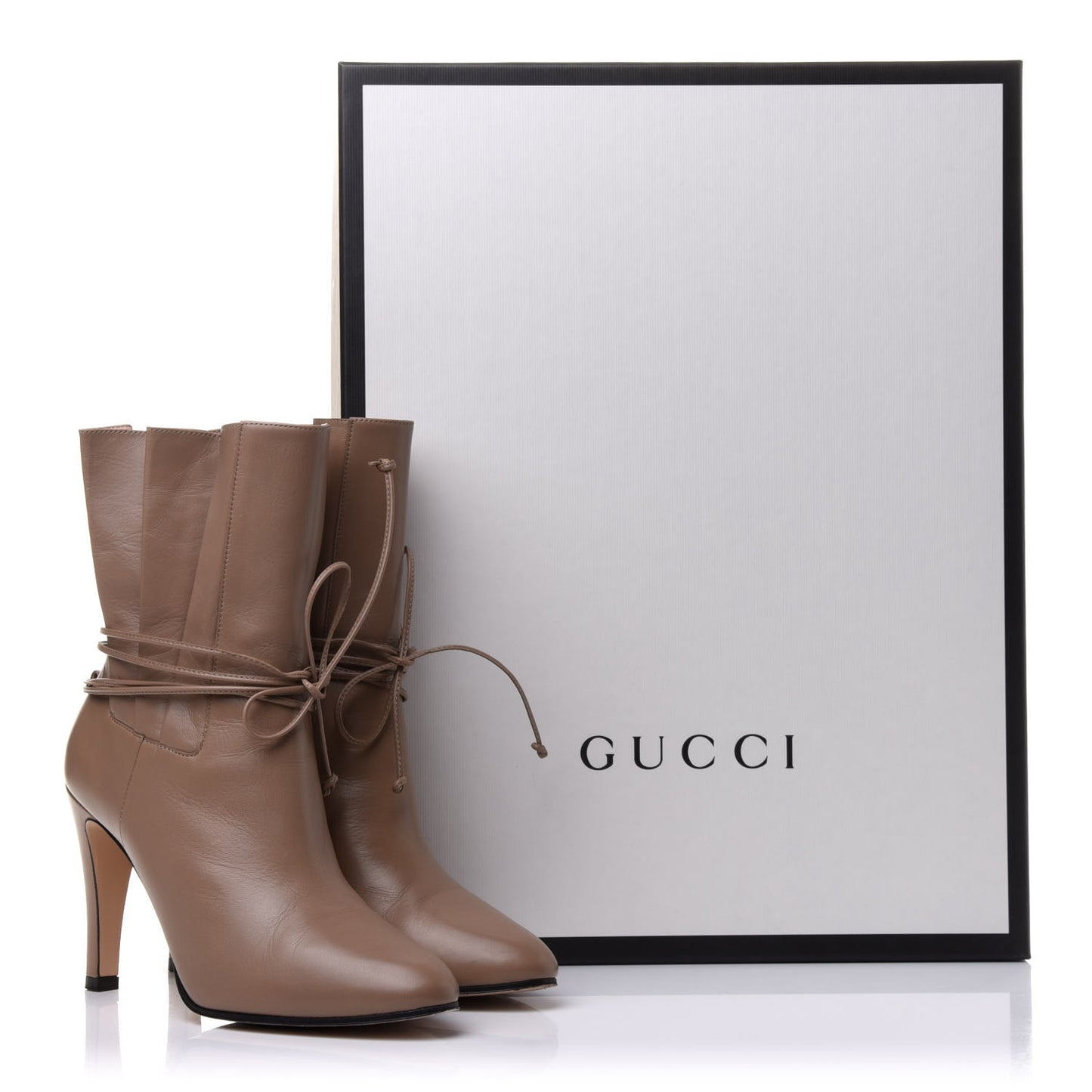 Malaga Kid Indya Bow Tie Ankle Boots 37 Mud