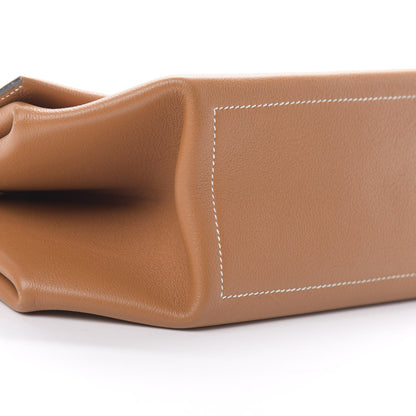 Hermes Taurillon Novillo Opli 28 Toffee Lime 9 of 13