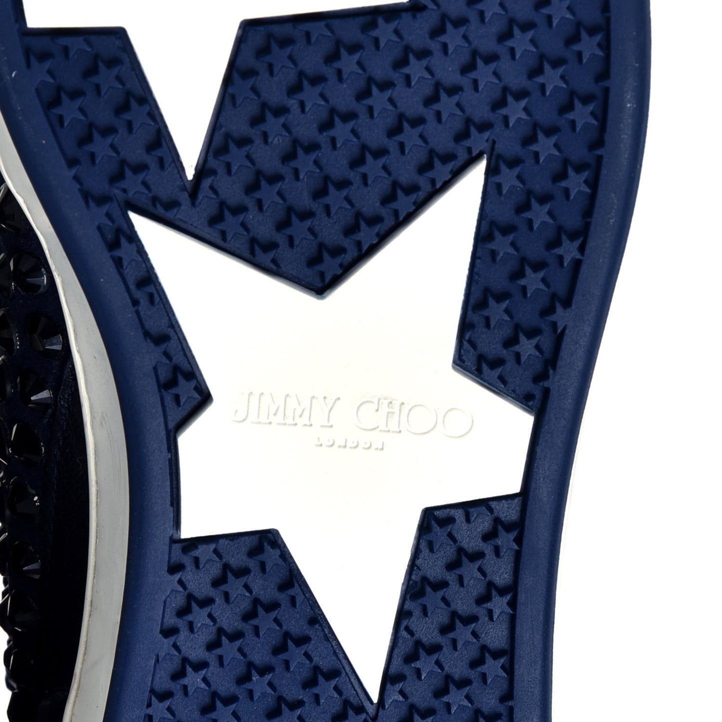 Calfskin Patent Studded Tokyo Sneakers 35.5 Navy