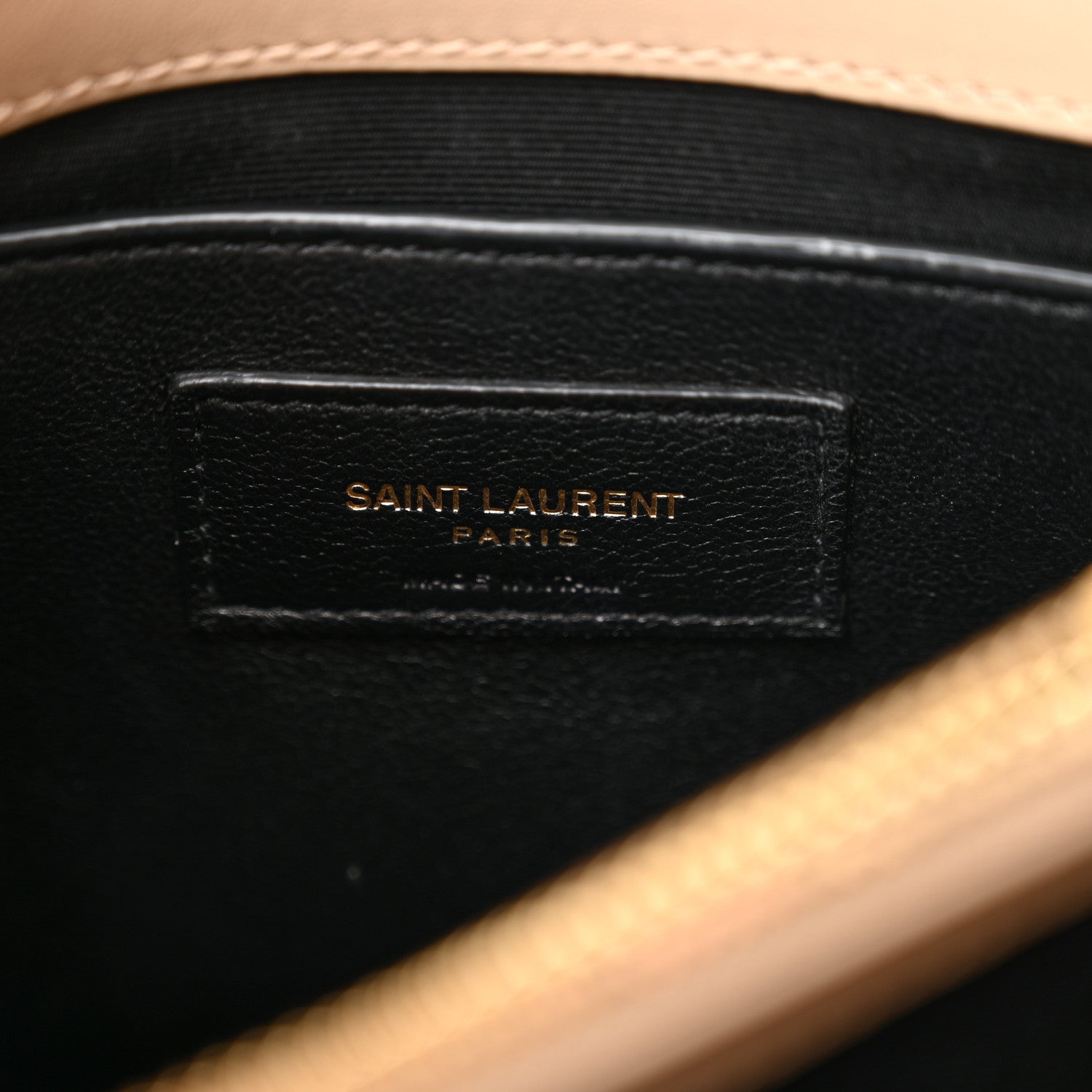 Saint Laurent Calfskin Y Quilted Monogram Small Loulou Chain Satchel Dark Beige 6 of 11