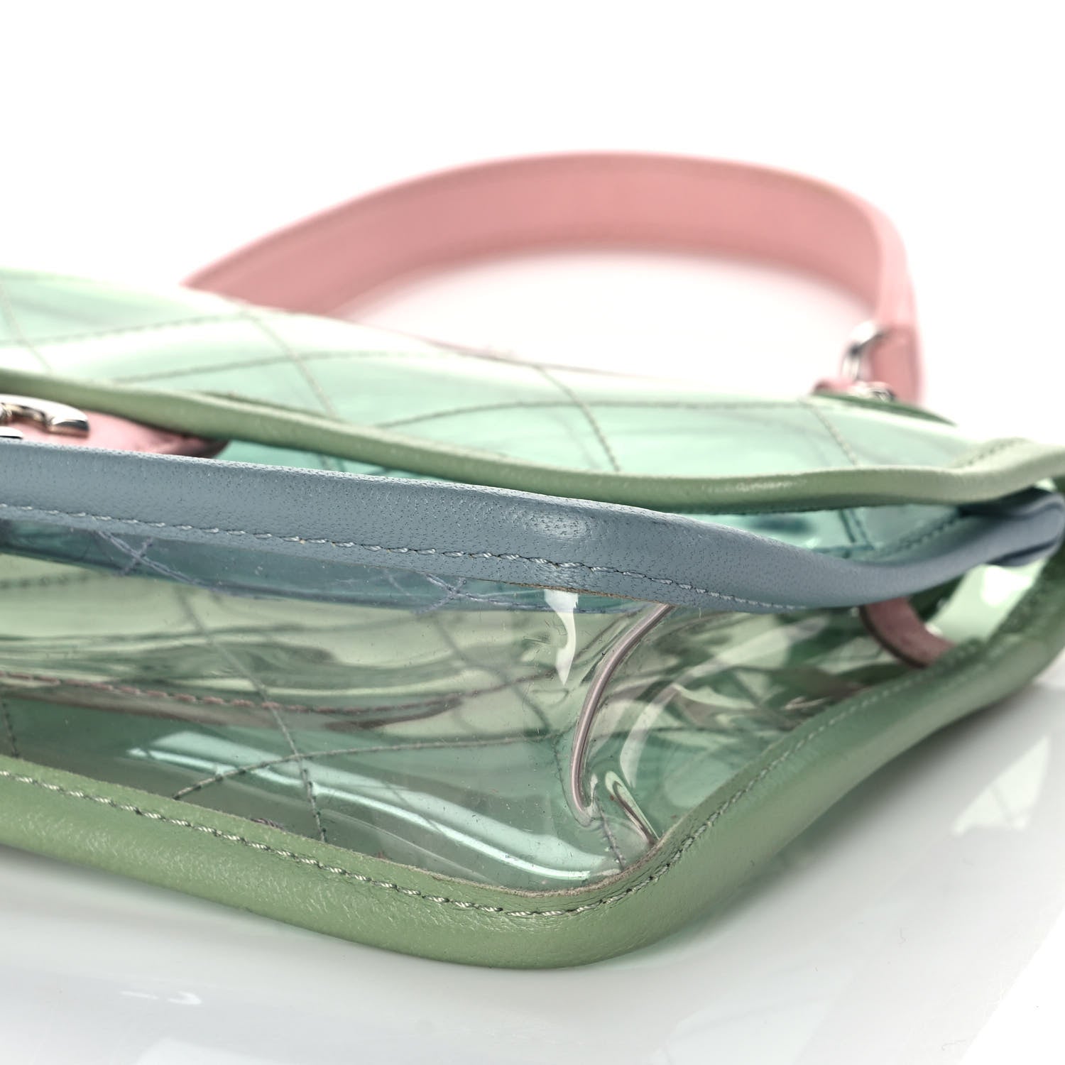 Chanel Lambskin PVC Quilted Mini Coco Splash Flap Blue Green 9 of 9