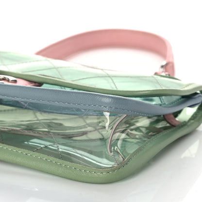 Chanel Lambskin PVC Quilted Mini Coco Splash Flap Blue Green 9 of 9
