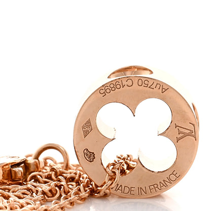 Louis Vuitton 18K Pink Gold Empreinte Pendant Necklace 4 of 4