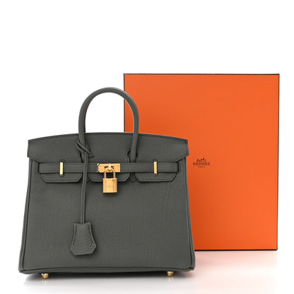 Hermes Togo Birkin 25 Vert Amande 11 of 11