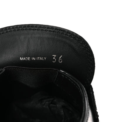 Prada Spazzolato Metal Triangle Logo 50mm Loafers 36 Black 10 of 11