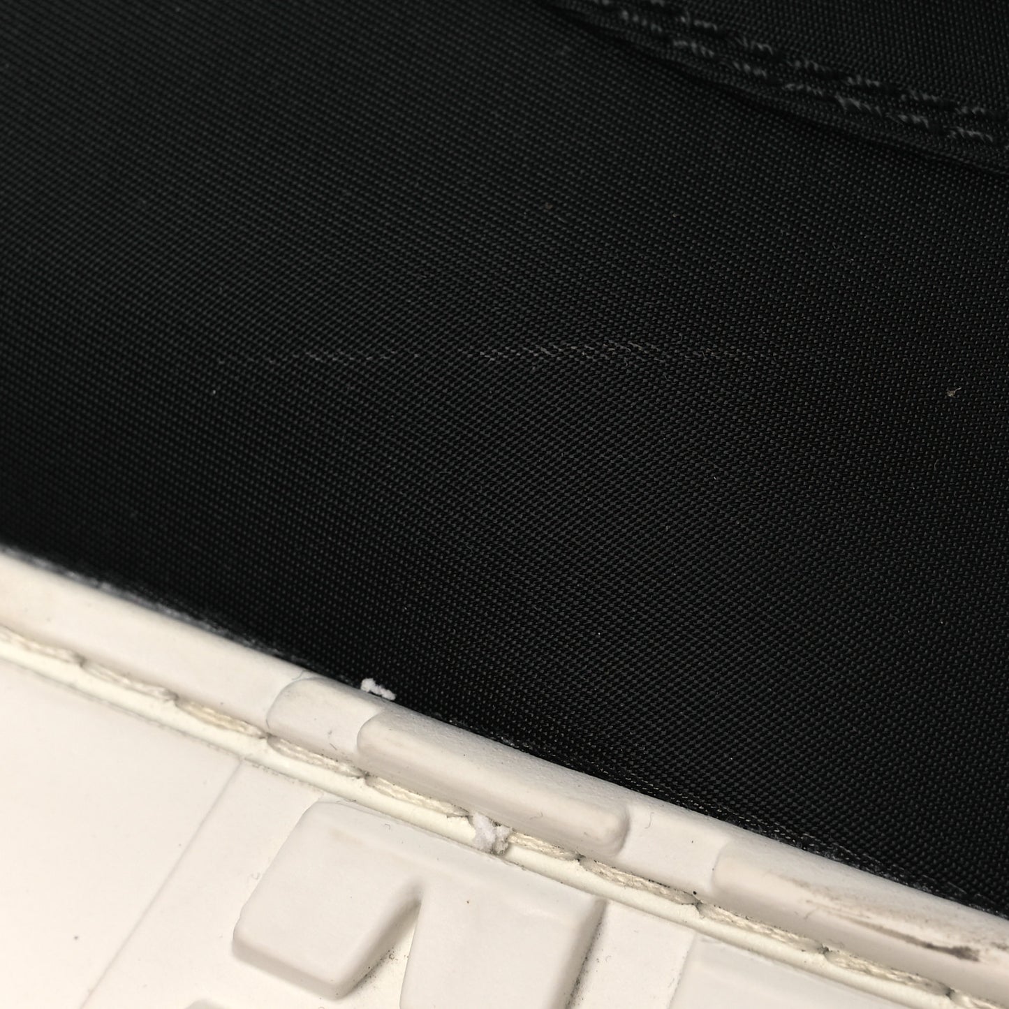 Re-Nylon Gabardine Triangle Logo Double Wheel 50mm Sneakers 41.5 Black