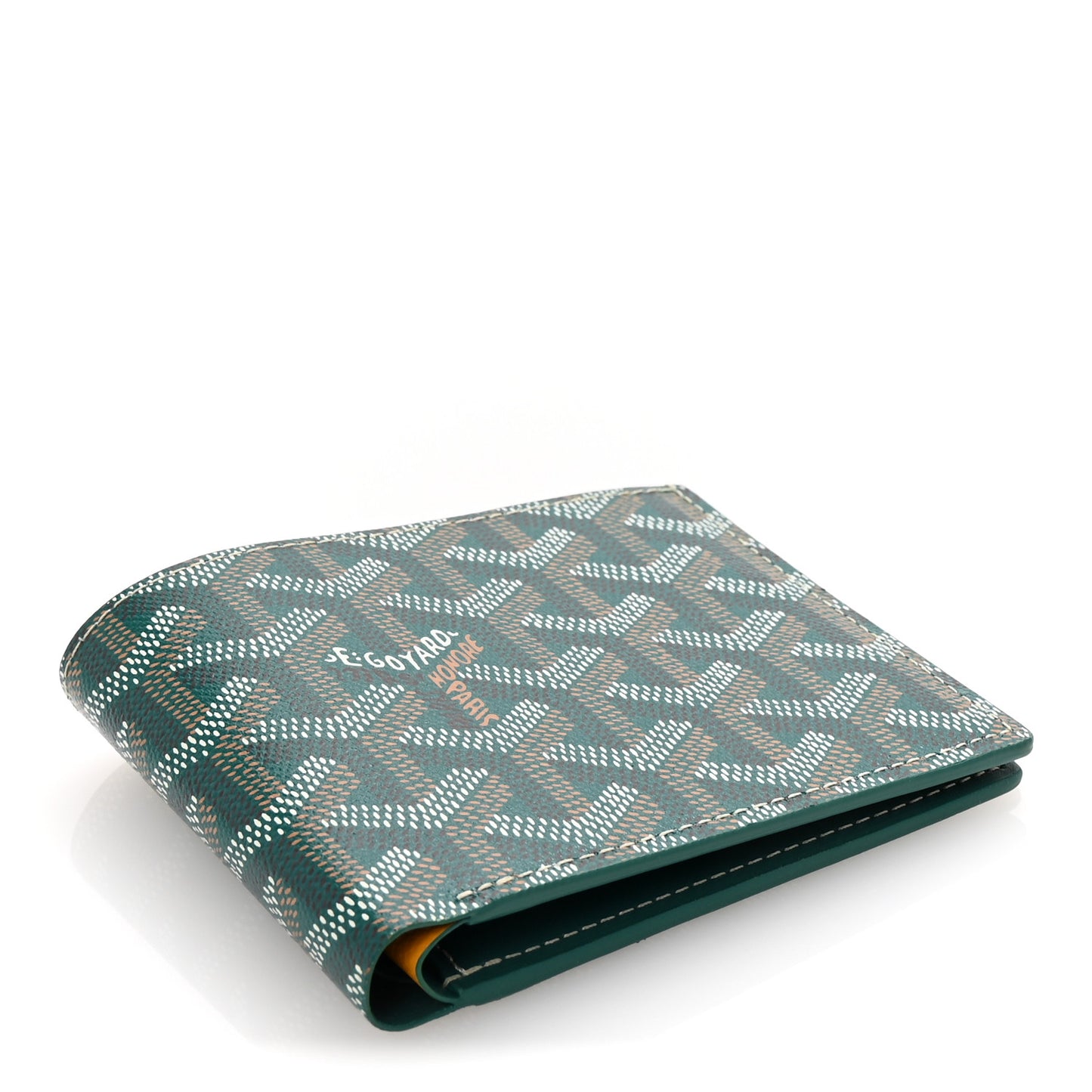 Goyardine Bi-Fold Victoire PM Wallet Green