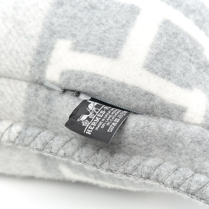 Hermes Wool Cashmere Avalon III Pillow PM Ecru Gris Clair 3 of 3