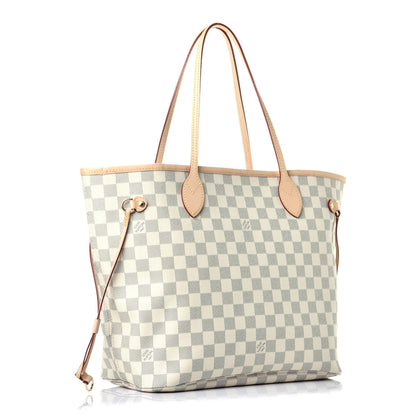 Louis Vuitton Damier Azur Neo Neverfull MM Rose Ballerine 3 of 8