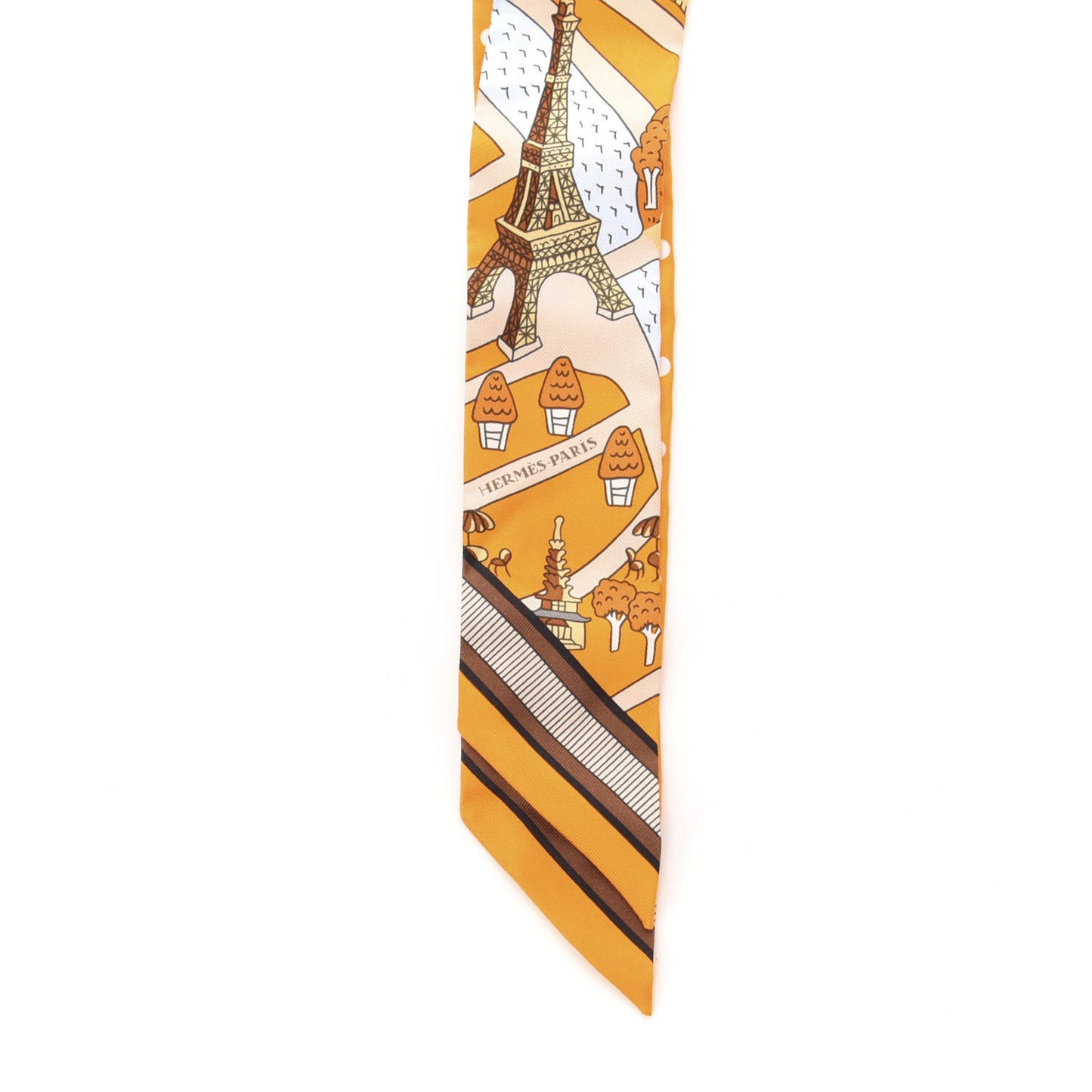 Silk Les Nouveaux Amoureux de Paris Twilly Orange Ciel Beige